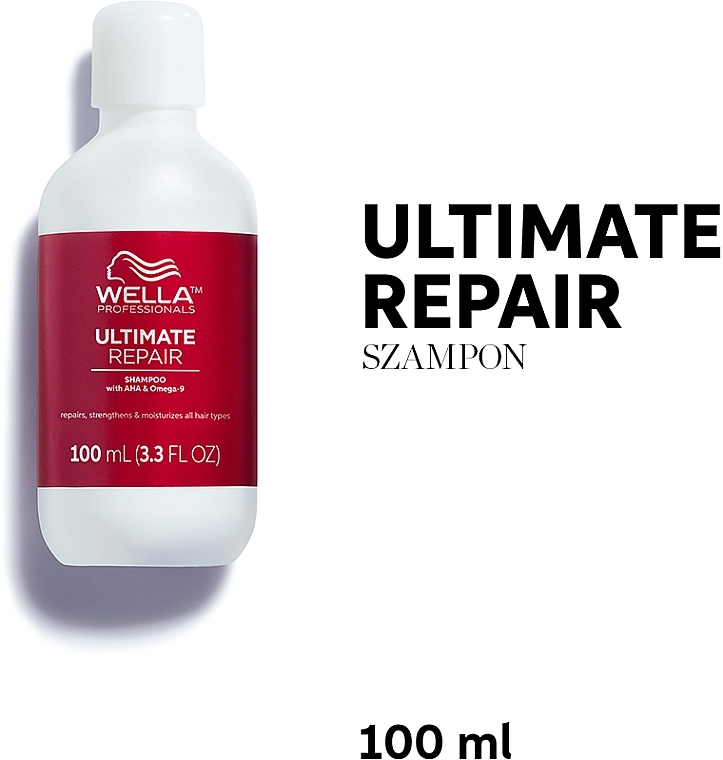 Shampoo for All Hair Types - Wella Professionals Ultimate Repair Shampoo With AHA & Omega-9 — photo N18