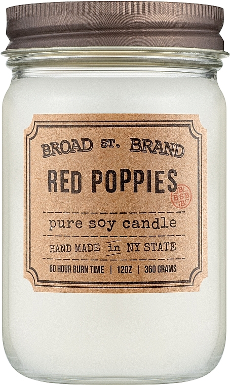 Kobo Broad St. Brand Red Poppies - Scented Candle — photo N6