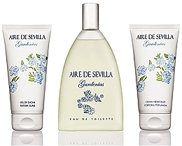 Fragrances, Perfumes, Cosmetics Instituto Espanol Aire De Sevilla Gardenias - Set (edt/150ml + cream/150ml + sh/gel/150ml)