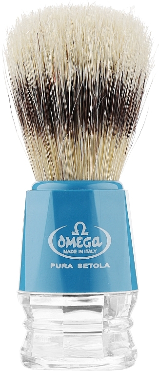 Shaving Brush, 10218, blue - Omega — photo N1