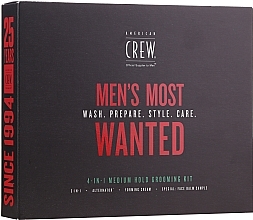 Set - American Crew Men's Most Wanted (shm/250ml + cr/50g + spray/100ml + balm/7.4ml)  — photo N2