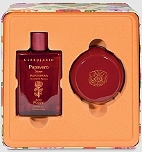 Set - L'Erbolario Beauty Secrets Duo Sweet Poppy (sh/gel/250ml + b/cr/200ml) — photo N2