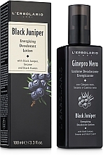 Fragrances, Perfumes, Cosmetics Deodorant Lotion "Black Juniper" - L'Erbolario Black Juniper Energising Deodorant Lotion