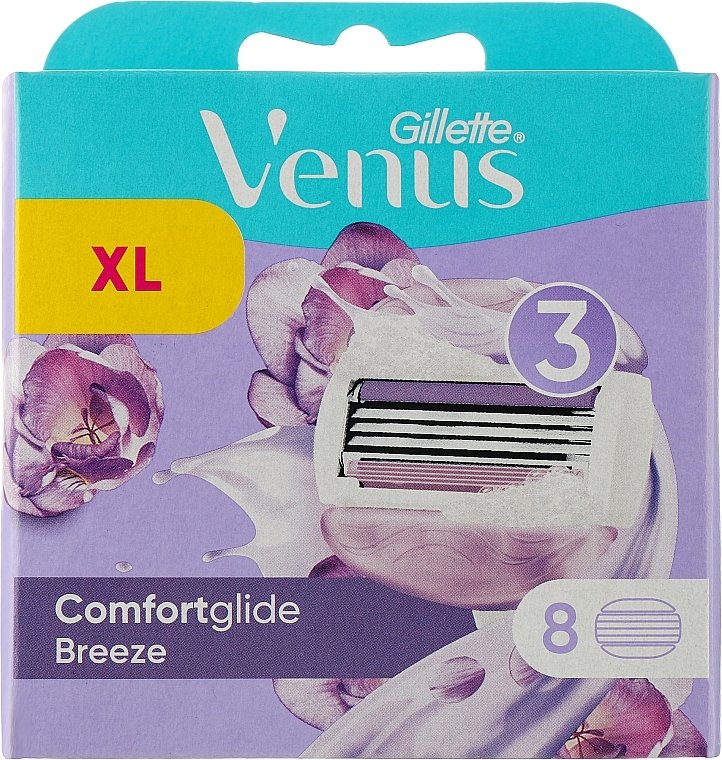 Shaving Razor Refills, 8 pcs. - Gillette Venus Breeze — photo N1