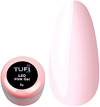 Fragrances, Perfumes, Cosmetics Pink Nail Extension Gel - Tufi Profi Led Gel