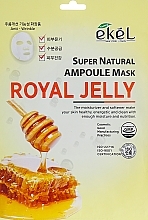 Fragrances, Perfumes, Cosmetics Sheet Mask "Royal Jelly" - Ekel Super Natural Ampoule Royal Jelly