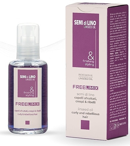 Oil for Curly & Unruly Hair - Freelimix Semi Di Lino Linseed Oil Curly And Rebellious Hair — photo N2