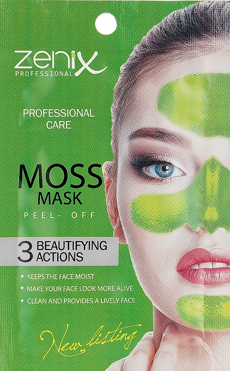 Peel-Off Mask with Moss Extract - Zenix Peel Off Mask Moss — photo N8