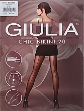 Fragrances, Perfumes, Cosmetics Tights "Chic Bikini" 20 den, nero - Giulia