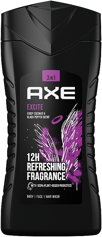 Shower Gel "Excite" - Axe Revitalizing Shower Gel Excite — photo N1