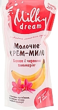 Liquid Soap "Banana & Red Plumeria" (doypack) - Milky Dream — photo N11