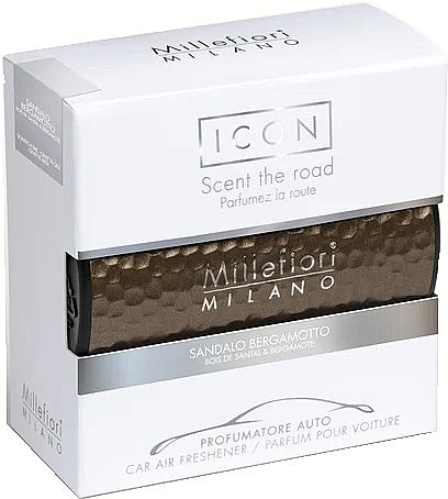 Car Perfume - Millefiori Milano Icon Metal Shades 42 Sandalo Bergamotto Car Air Freshener — photo N4