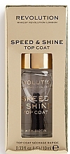 Fragrances, Perfumes, Cosmetics Top Coat - Makeup Revolution Speed&Shine Top Coat