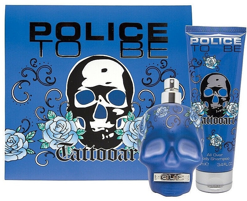 Set (edt/40ml+b/wash/100ml) - Police To Be Tattooart For Man — photo N1