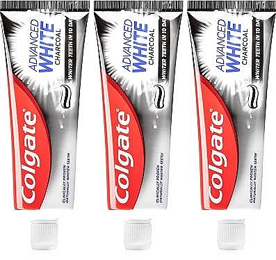 Toothpaste Set - Colgate Advanced White Charcoal (toothpaste/3x75ml) — photo N1