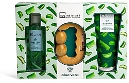 Fragrances, Perfumes, Cosmetics Set - IDC Institute Aloe Vera Massage Gift Set (b/oil/250 ml + b/lot/200 ml + roller/1 pcs)