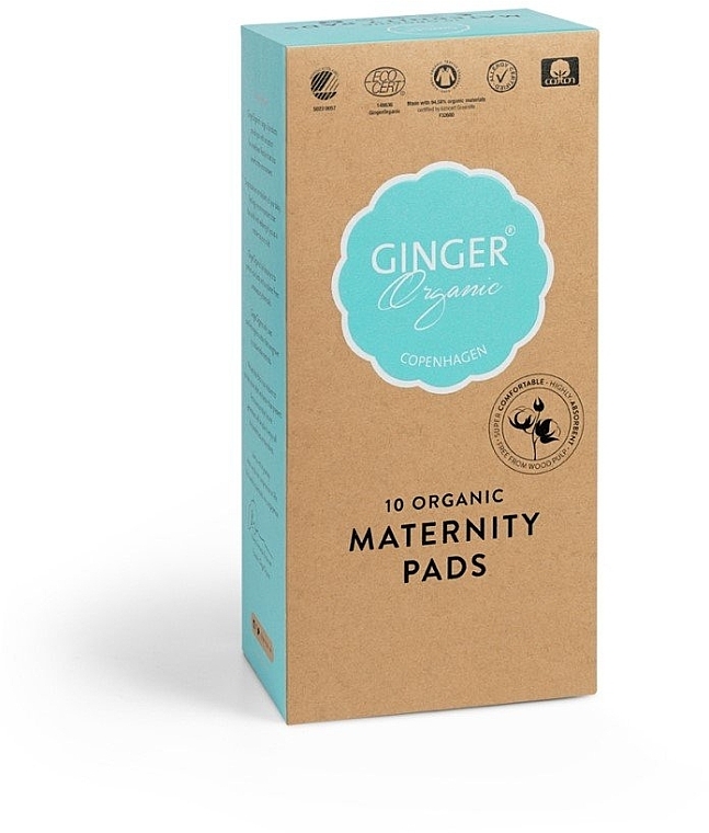 Post-natal, Urological Pads, 10 pcs - Ginger Organic — photo N4