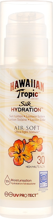 Sun Lotion for Body - Hawaiian Tropic Silk Hydration Air Soft Sun Lotion SPF 30 — photo N1