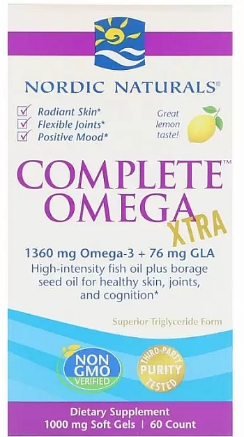 Complete Omega Dietary Supplement - Lemon Flavour - Nordic Naturals Complete Omega Xtra — photo N4