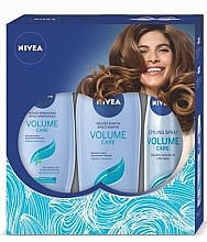 Fragrances, Perfumes, Cosmetics Set - NIVEA Volume Care (shmp/250ml + cond/200ml + spray/250ml)