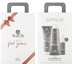 Fragrances, Perfumes, Cosmetics Set - Alama Repair Gift Box 2023 (sh/300ml + cond/300ml + fluid/50ml)