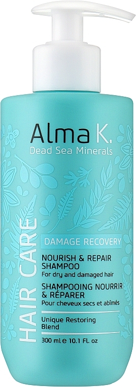 Shampoo for Dry & Damaged Hair - Alma K. Hair Care Nourish & Repair Shampoo — photo N1