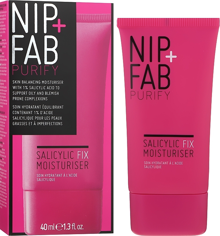 Face Cream with Salicylic Acid - NIP+FAB Salicylic Fix Moisturiser Cream — photo N8