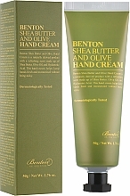 Fragrances, Perfumes, Cosmetics Shea Butter and Olive Hand Cream - Benton 