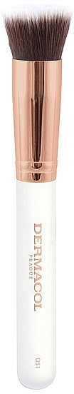 Cream & Liquid Texture Brush - Dermacol Master Brush Rose Gold D51 — photo N2