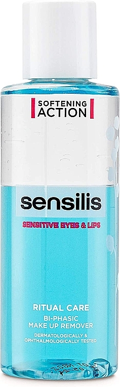 Biphase Makeup Remover for Sensitive Skin around Eyes & Lips - Sensilis Ritual Care Bi-Phasic Make-up Remover for Sensitive Eyes & Lips — photo N1