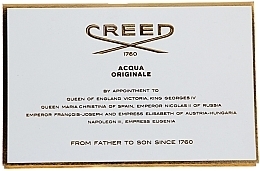 Fragrances, Perfumes, Cosmetics Creed Acqua Originale Vetiver Geranium - Eau de Parfum (mini size)