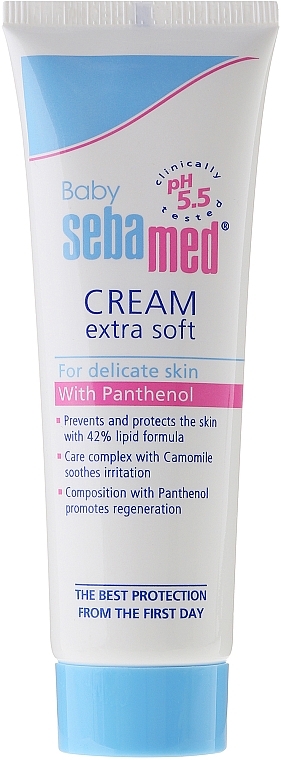 Body Cream - Sebamed Baby Extra Soft Emollient Cream — photo N2