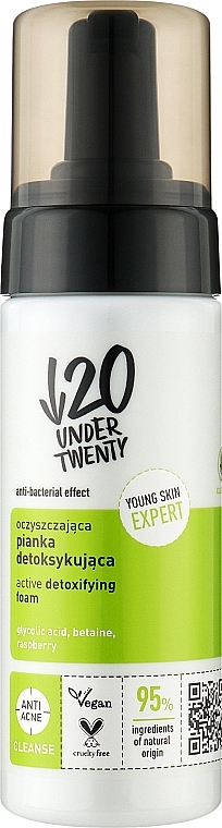 Detoxifying Cleansing Face Foam - Under Twenty Anti! Acne Active Detoxifying Foam — photo N1