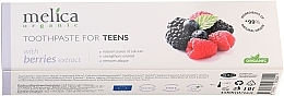 Berry Mix Teen Toothpaste, 6-14 yr - Melica Organic Toothpaste For Teens With Berries Extract — photo N1