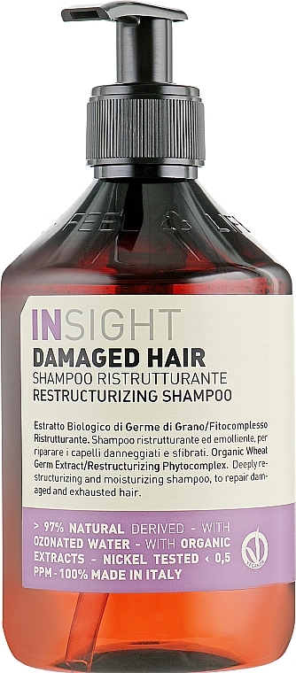 Damaged Hair Repairing Shampoo - Insight Restructurizing Shampoo — photo N3