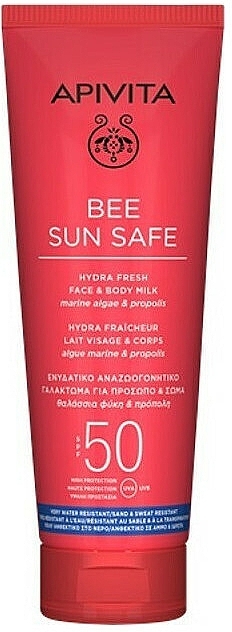 Face & Body Sun Milk - Apivita Bee Sun Safe Hydra Fresh Face & Body Milk SPF50 — photo N2