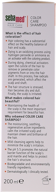 Colored Hair Shampoo - Sebamed Classic Colour Care Shampoo — photo N13