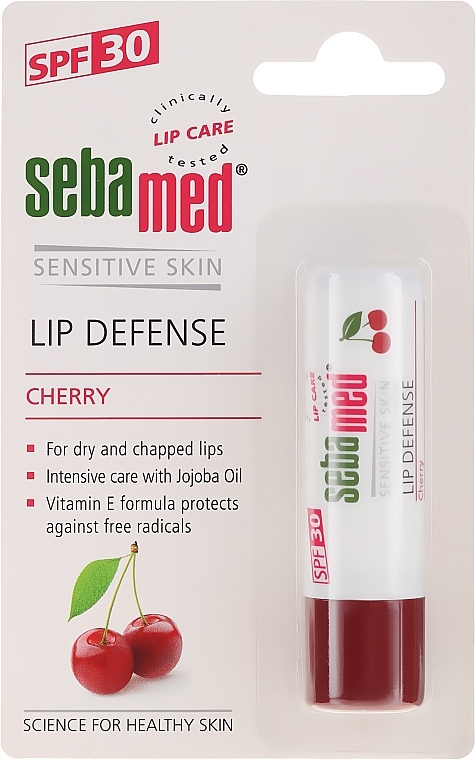 Lip Balm - Sebamed Lip Defense Stick SPF30 Cherry — photo N1