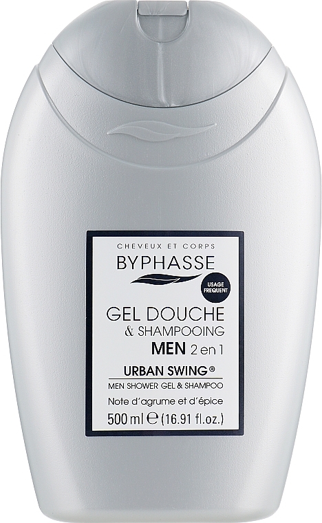 2-in-1 Men Shower Gel-Shampoo - Byphasse Men Shower Gel-Shampoo 2in1 Urban Swing — photo N1