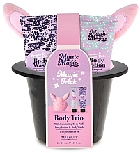 Fragrances, Perfumes, Cosmetics Set - Mad Beauty Mystic Magic Rabbit In The Hat Body Trio (sh/gel/100 ml + b/lot/100 ml + sponge/1 pcs + accessories/1 pcs)