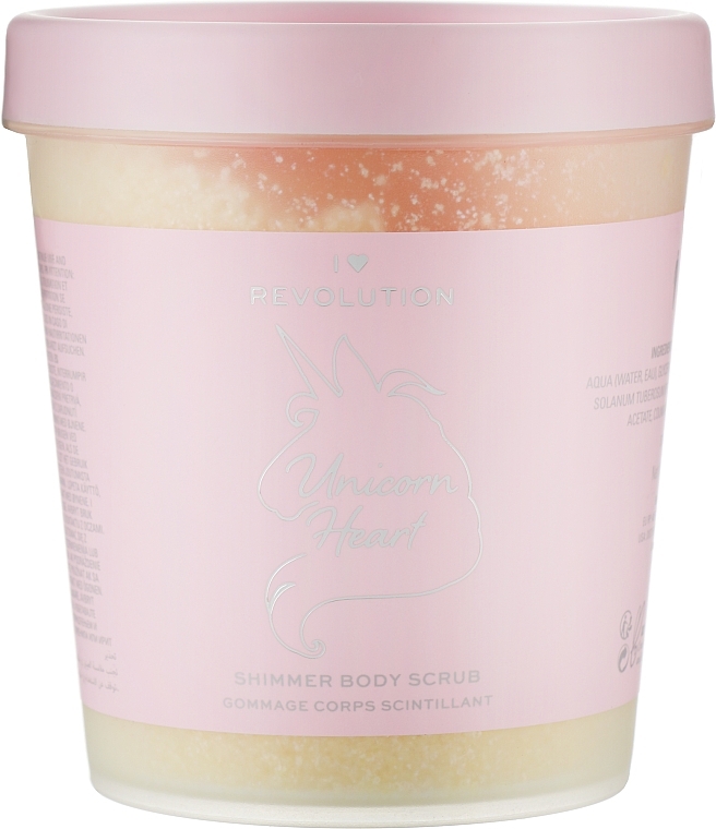 Body Scrub "Unicorn Heart" - I Heart Revolution Unicorn Heart Glow Body Scrub — photo N6