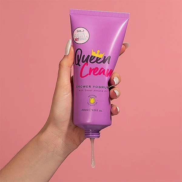 Shower Yoghurt - So...? Sorry Not Sorry Queen Cream Shower Yogurt with Sweet Almond Oil — photo N2