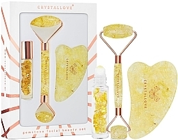 Fragrances, Perfumes, Cosmetics Set - Crystallove Citrine Amber Beauty Set