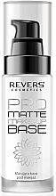 Fragrances, Perfumes, Cosmetics Mattifying Makeup Base - Revers Pro Matte Make-Up Base