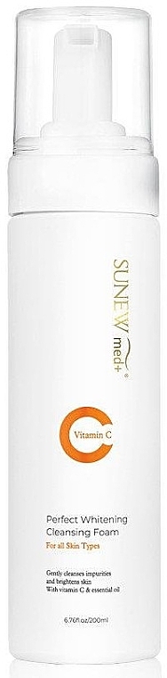 Brightening Cleansing Face Foam - Sunew Med+ Perfect Whitening Cleansing Foam — photo N2