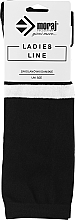 Fragrances, Perfumes, Cosmetics Women Knee-High Socks with Stripes, black - Moraj