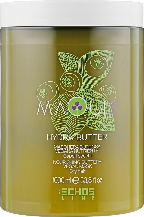 Nourishing Buttery Hair Mask - Echosline Maqui 3 Nourishing Buttery Vegan Mask — photo N3