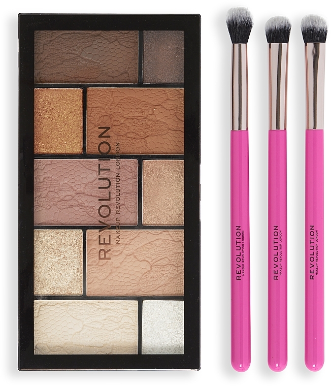 Set, 4 products - Makeup Revolution Shimmer Glam Eye Set — photo N2