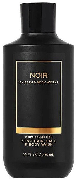 Face, Body & Hair Wash - Bath and Body Works Men`s Collection Noir 3 In 1 Hair, Face & Body Wash — photo N1