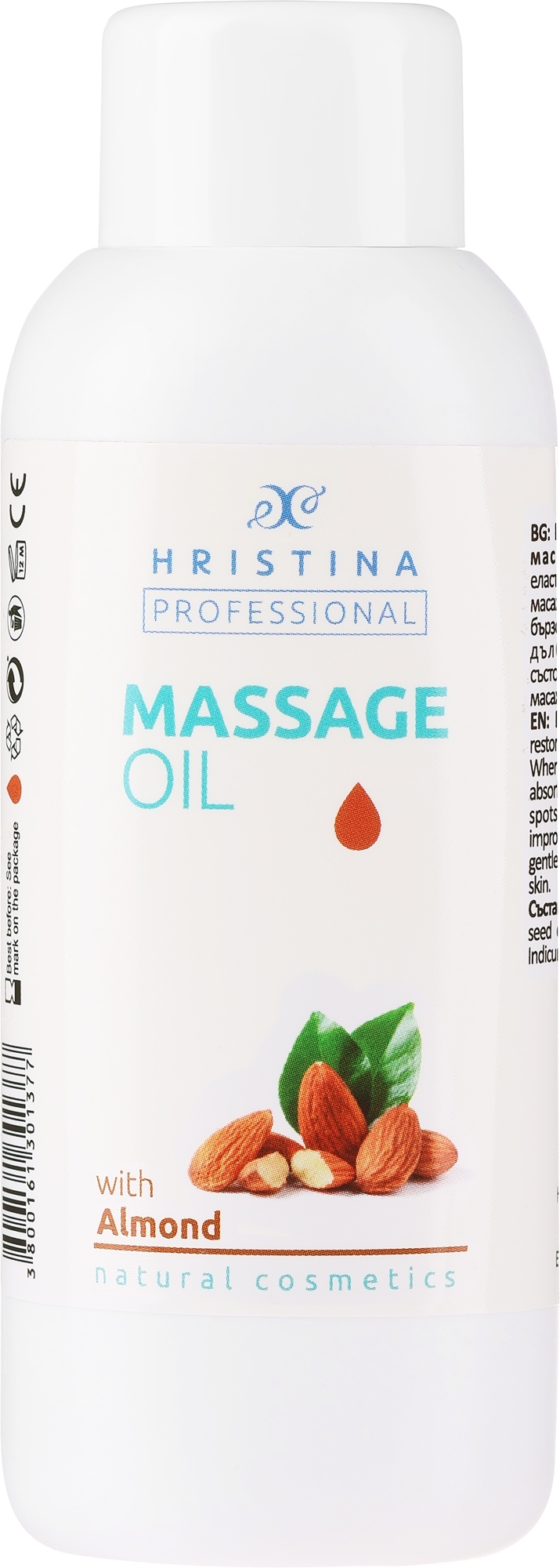 Almond Massage Oil - Hrisnina Professional Massage Oil With Almond — photo 150 ml